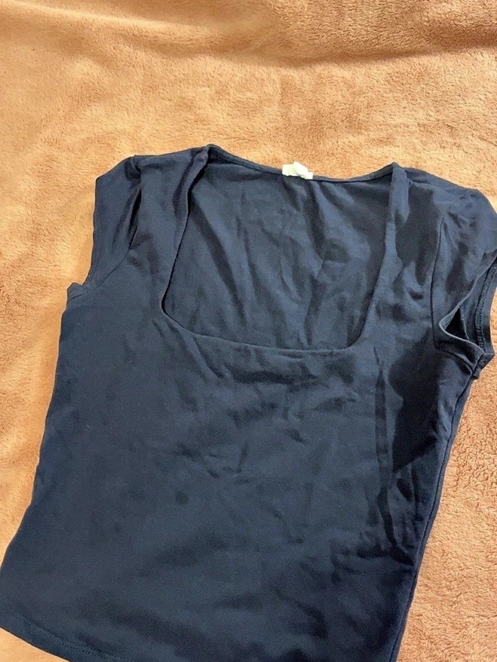 GARAGE Navy Sleeveless Crop Top Size XS